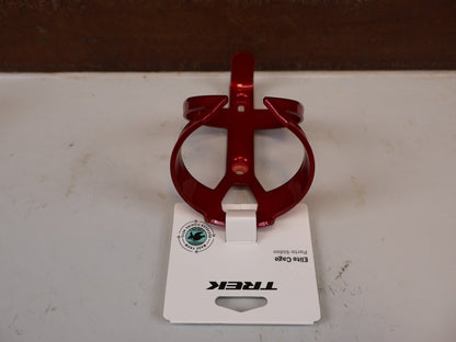 Trinkflaschen und Halter von Trek, TREK ELITE RECYCLED FLASCHENHALTER CRIMSON DARK RED vor USEDBIKES-OB.DE Hintergrund