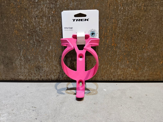 Trinkflaschen und Halter von Trek, TREK ELITE RECYCLED FLASCHENHALTER / VICE PINK vor USEDBIKES - OB.DE Hintergrund
