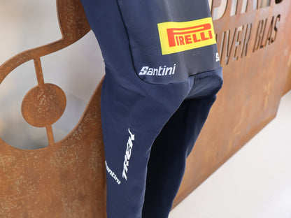 Herrenbekleidung - TFR von Santini, TREK FACTORY RACING XC THERMAL BIBTIGHT / LANGE TRÄGERHOSE / HERREN vor USEDBIKES-OB.DE Hintergrund