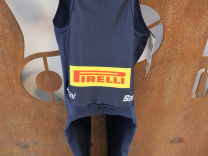 Herrenbekleidung - TFR von Santini, TREK FACTORY RACING XC THERMAL BIBTIGHT / LANGE TRÄGERHOSE / HERREN vor USEDBIKES-OB.DE Hintergrund