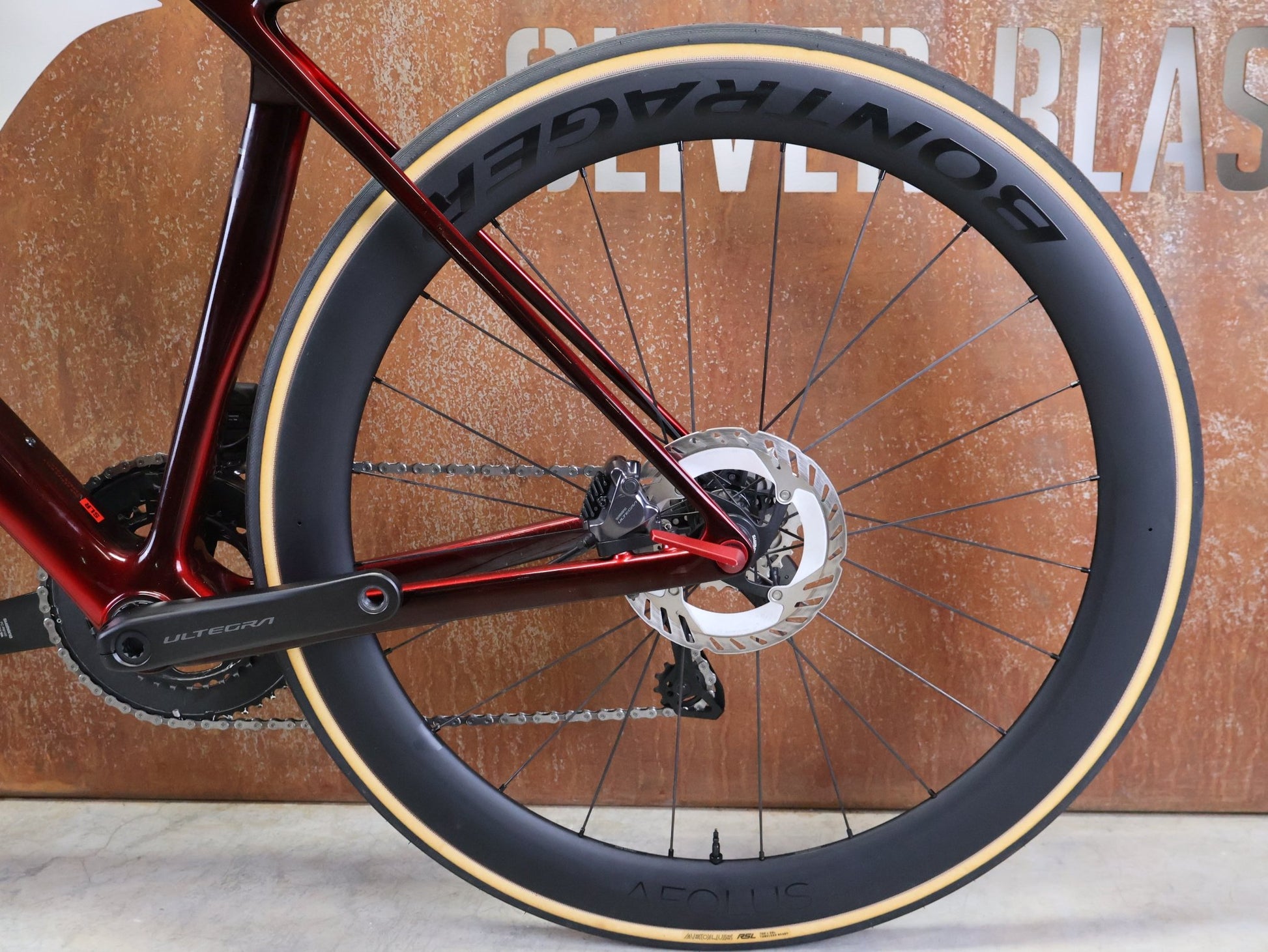 Rennrad von Trek, TREK MADONE SLR 7 GEN 8 / CARBON RED SMOKE / M vor USEDBIKES - OB.DE Hintergrund