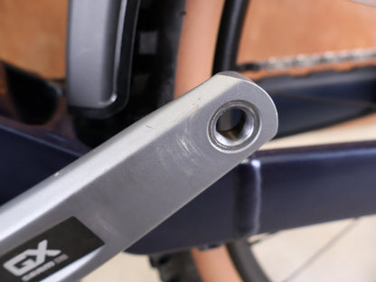 E - Mountainbike von Trek, TREK POWERFLY+ FS 8 GEN 4 / MATTE/GLOSS MULSANNE BLUE / M vor USEDBIKES - OB.DE Hintergrund