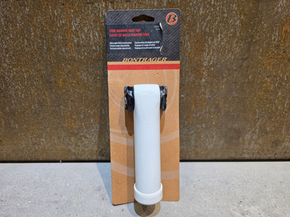 Sattelstütze von Bontrager, TREK SEAT MAST CARBON SITZTURMAUFSATZ SATTELSTÜTZE WEIß 135MM / SB 5MM in variant_title vor USEDBIKES - OB.DE Hintergrund
