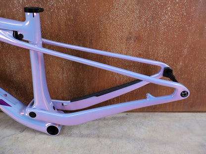 Mountainbikerahmen von Trek, TREK SUPERCALIBER SLR GEN 2 RAHMENSET – OCLV CARBON ICON TEAM LACKIERUNG / S vor USEDBIKES - OB.DE Hintergrund