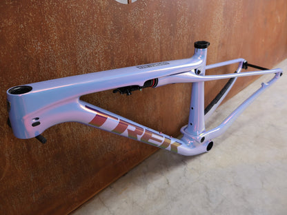 Mountainbikerahmen von Trek, TREK SUPERCALIBER SLR GEN 2 RAHMENSET – OCLV CARBON ICON TEAM LACKIERUNG / S vor USEDBIKES - OB.DE Hintergrund