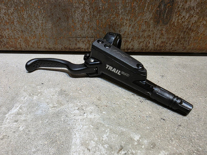 Bremse von TRP, TRP TRAIL EVO HD - M843 SCHEIBENBREMSE 203MM VORNE UND HINTEN vor USEDBIKES - OB.DE Hintergrund