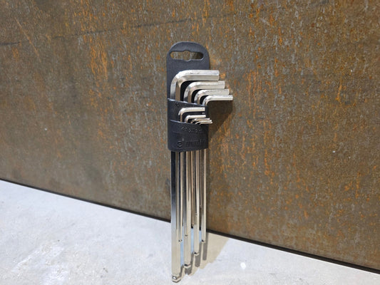 Luftpumpen & Werkzeug von Unior, UNIOR LONG BALL END HEX WRENCH / INNESECHSKANT SCHLÜSSELSET vor USEDBIKES - OB.DE Hintergrund