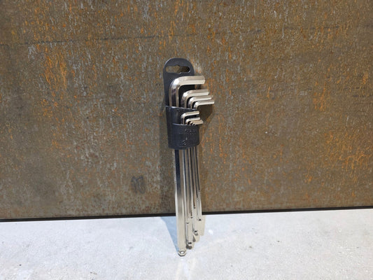 Luftpumpen & Werkzeug von Unior, UNIOR LONG BALL END HEX WRENCH / INNESECHSKANT SCHLÜSSELSET vor USEDBIKES - OB.DE Hintergrund