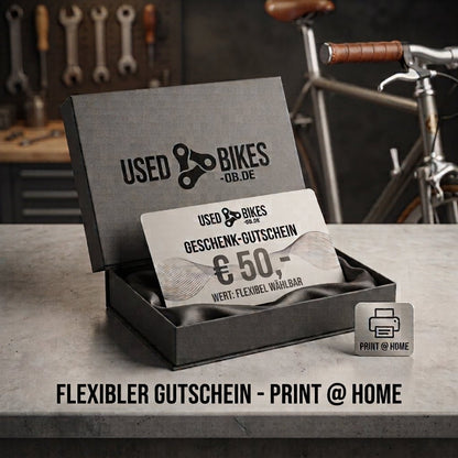 Gutschein von Used Bikes Oliver Blas GmbH, USEDBIKES-OB.DE - Geschenkgutschein vor USEDBIKES-OB.DE Hintergrund