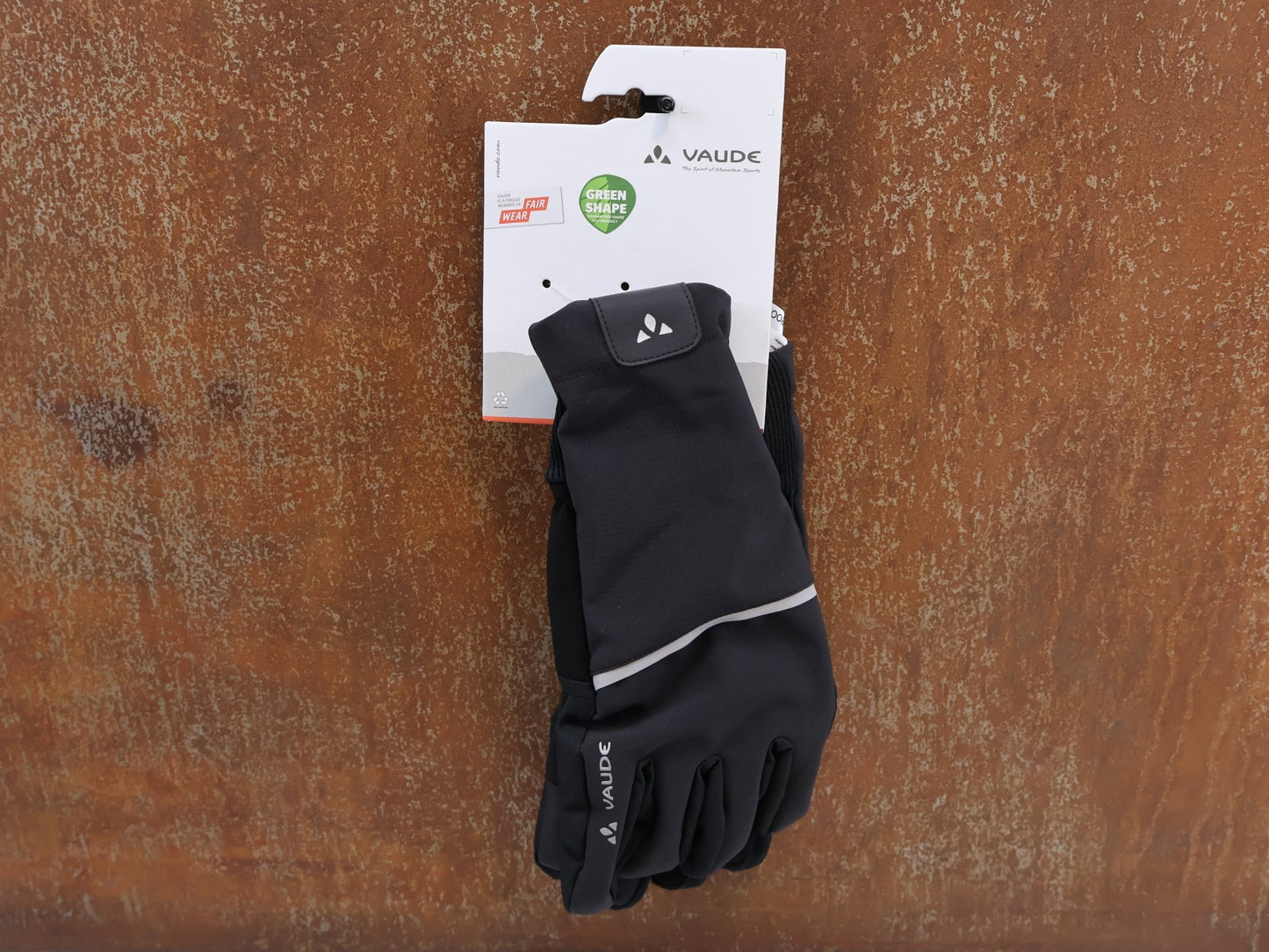 Handschuhe von Vaude, VAUDE HANKO GLOVES II / GRÖSSE 12 - XXXL / WINDDICHT / SCHWARZ vor USEDBIKES - OB.DE Hintergrund